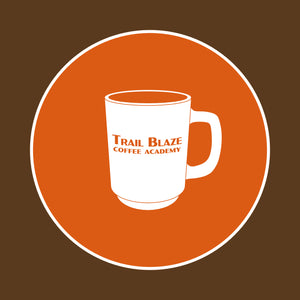 Logo for the Coffee Fundamentals class at Trail Blaze Coffee. 